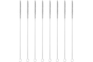 PATIKIL 12" Wire Tube Cleaner, 8Pcs 0.2" Diameter Stainless Steel Wire Tube Cleaner Pipe Cleaning Supplies for Auto Parts, Bo