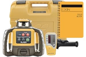 Topcon RL-H5A Self Leveling Horizontal Rotary Laser with Field Book, LS-80 Receiver, Detector Holder & Case, IP66 Rating for Drop, Dust, and Water Resistance, 2600ft (800m) Construction Laser Level