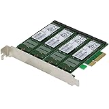 SEDNA - PCIe Quad M.2 SSD SATA 6G 4 Port Raid Adapter with HyoperDuo Hard disk acceleration function (SSD not included)
