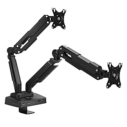 SIIG Dual Monitor Desk Arm Stand with 4K Laptop