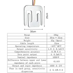2 Sets 50kg Load Cell E-Shaped Weighing Sensor