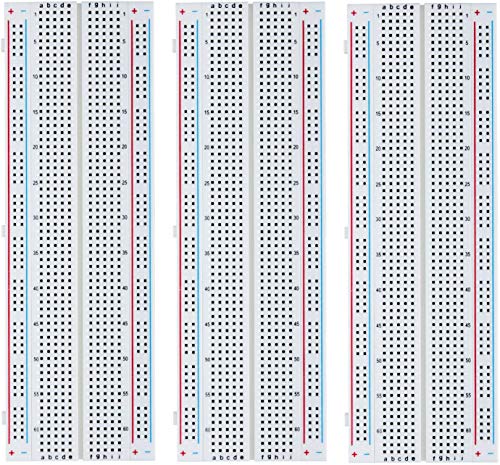 Breadboards Dupont Jumper Wires Set for Raspberry Pi & Arduino + Preformed Assorted Length U Shape Solderless Cable Kit Box for prototyping Solder Circuits (Breadboards + Jumper Wires)