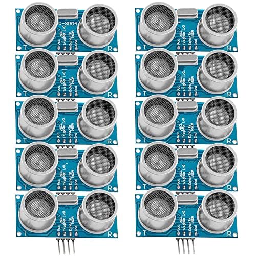 AZDelivery 10 x Compatible with HC-SR04 Ultrasonic Rangefinder Sensor Module compatible with Arduino and Raspberry Pi including E-Book! — image 1