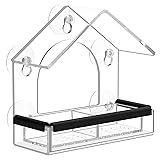 Clear Window Bird Feeder with 5 Extra Strong