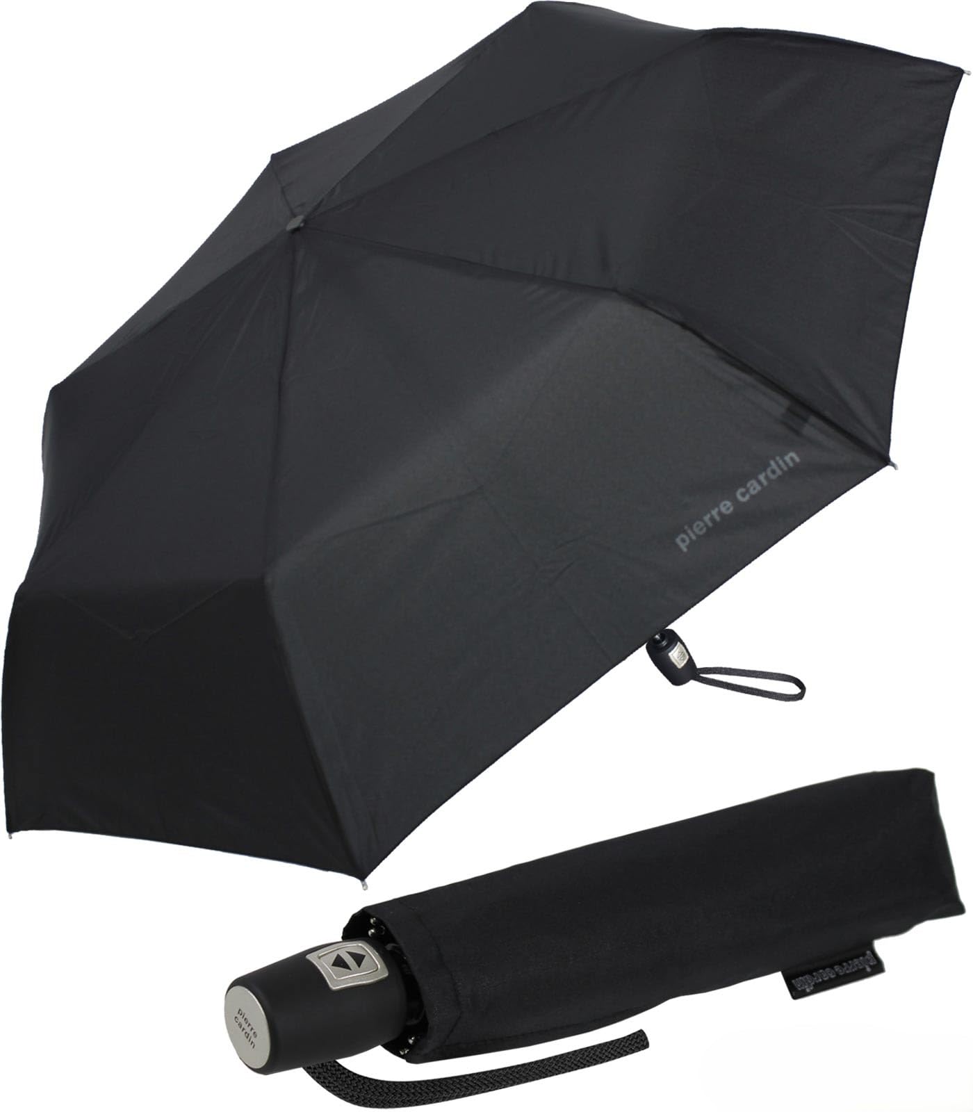 Pierre Cardin Slim-Line Umbrella with Automatic Opening and Closing - Black