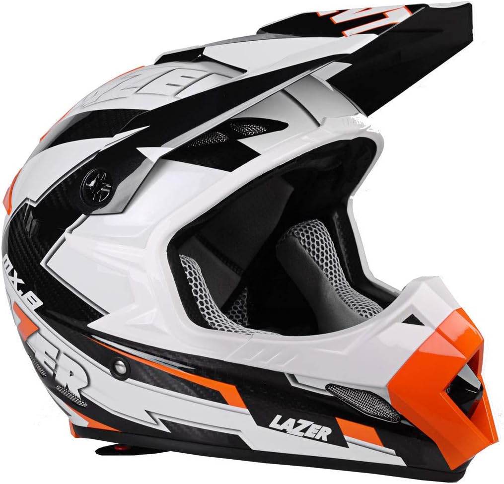 Lazer Helmets MX8 Geotech Pure Carbon Motocross Helmet (Multicolour, S)