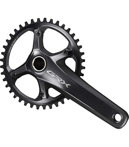Amazon.com : SHIMANO Grx Fc-Rx600 1X Crankset Black, 165Mm, 40T