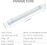 LETOUR Camping Light LED Tube Magnetic Work Light Bar 120W 1200Lumens view 3
