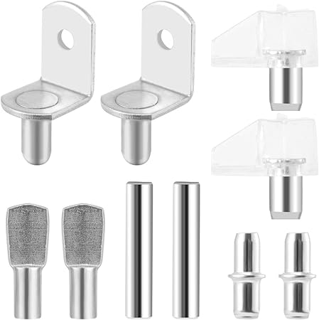 UKCOCO - Kit de pines de estante de metal para estante, soporte para