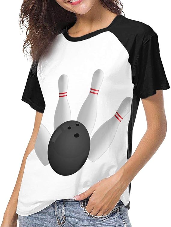 Amazon Co Jp レディース 半袖 Tシャツ ボウリング ベスト 野球 Tシャツ レディース カジュアル トップス スポーツウェア クルーネック おしゃれ 春夏 服 ファッション小物