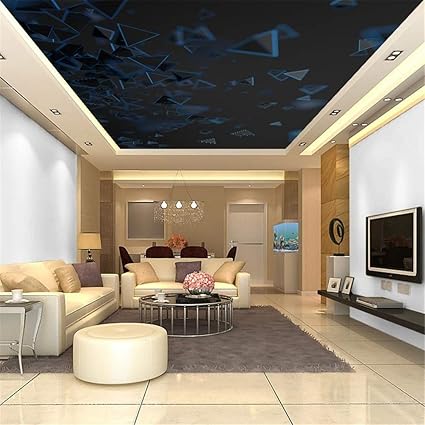 Steaean Wallpaper Modern Ceiling Wallpaper 3d Geometric Pattern