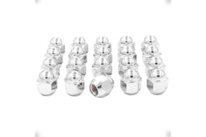 Wheel Accessories Parts 20 Pcs M12x1.25 12x1.25 Thread OEM Style Lug Nuts 1.2" Long Chrome 3/4" 19mm Hex Fits Subaru Crosstre