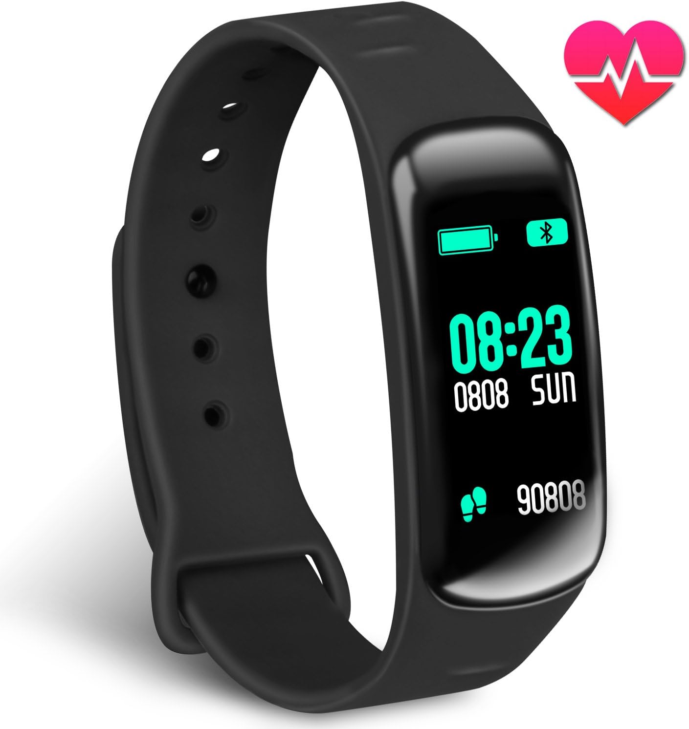 Activity Tracker,Color Screen Fitness Tracker with Heart Rate Monitor and Blood Pressure Sleep Monitor Smart Bracelet,Step Counter Pedometer Watch Waterproof Smart Wristband for Men Women & Kids
