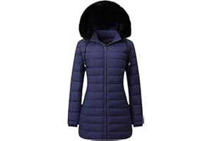 GOLDLADY Women's Waterproof Long Puffer Jacket Thickened Down Jacket Warm Winter Coat