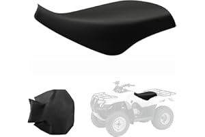 Kistrba Seat Cover Replacement for 1997-2017 Honda TRX250 Recon Fourtrax, Heavy Duty Leather Seat Cover Replacement, Black