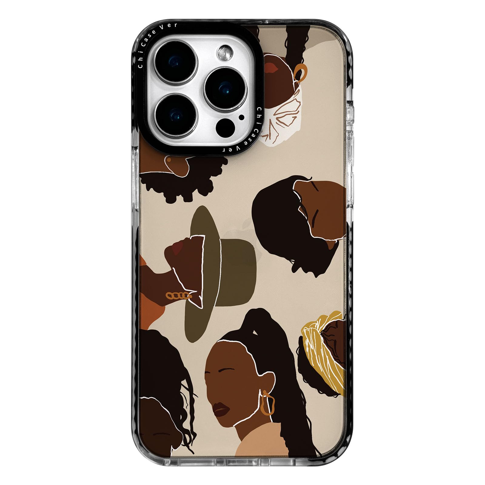ChiCaseVer for iPhone 14 Pro Case,Romantic Pattern with Cultural Style, Military-Grade Drop Protection,Cute Soft Slim TPU Protective Cover with Camera Lens Protection for Women & Girls