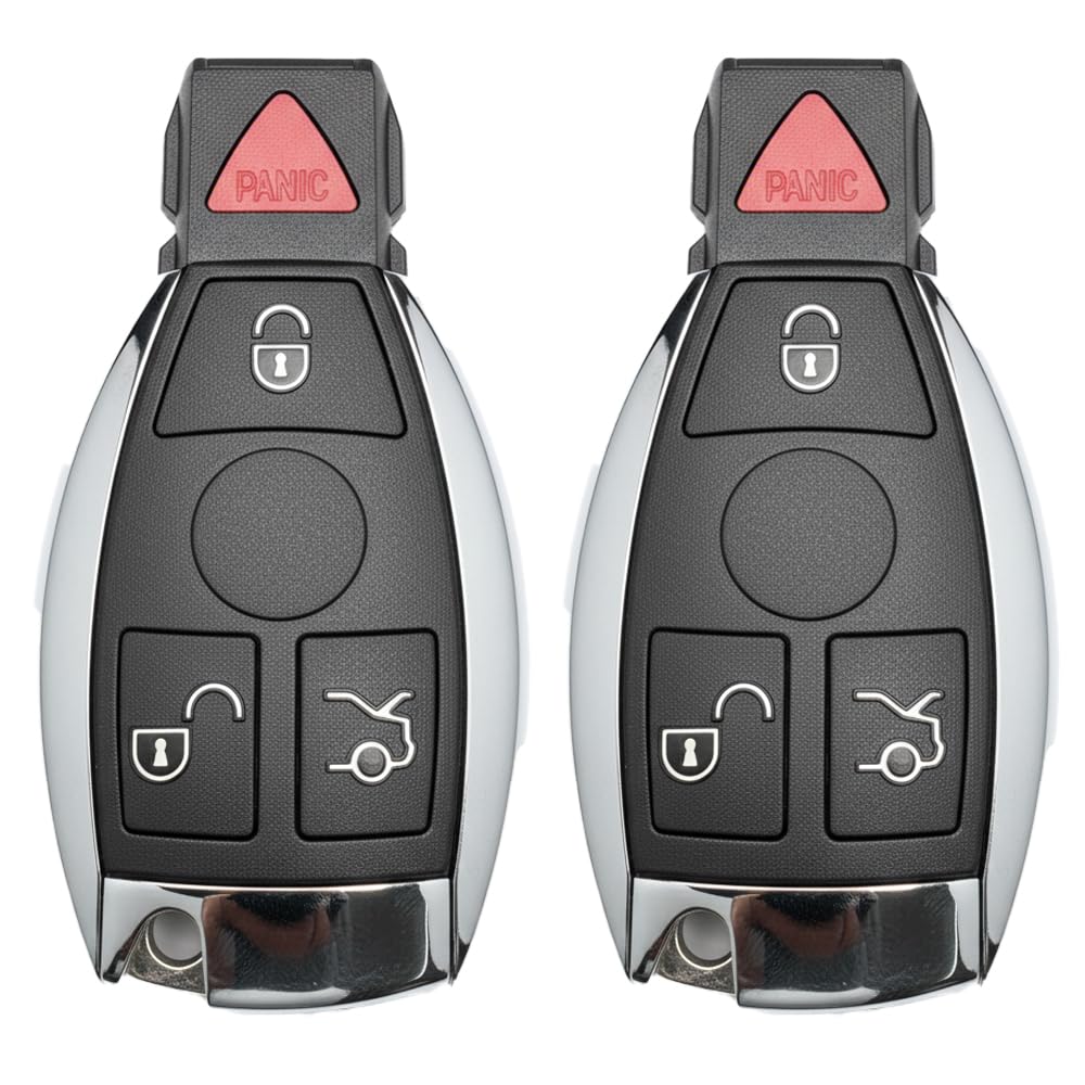 Photo 1 of 2PCS Car Key Fob Keyless Entry Remote 315MHz YZ3312 IYZ3317 for Mercedes 300 / SL Series for Mercedes C / E / G / M / R / S-Class 1997-2014 | 4 Buttons with Door Key