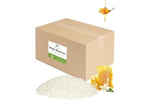 White Beeswax Pellets - 20Ib /9.07kg Beeswax for Candle Making - Beeswax Pellets Cosmetic Grade Eco Friendly Products - Skin 