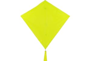 In the Breeze 3296 - Lemon 30 Inch Diamond Kite - Solid Yellow, Fun, Easy Flying Kite