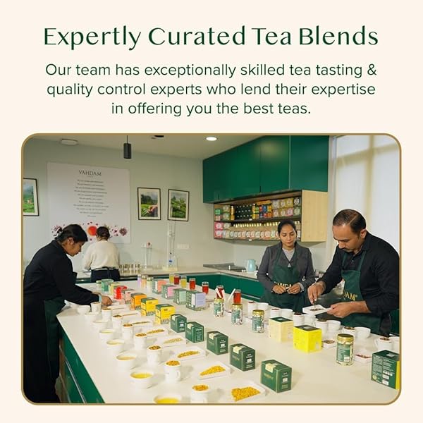 VAHDAM, BIRTHDAY TEA GIFT BOX (7.05OZ/100+ CUPS) PREMIUM BIRTHDAY TEA GIFT SETS | 4 LOOSE LEAF TEA – GREEN TEA, CHAI TEA, HERBAL TEA | GLUTEN FREE, NON GMO | GIFTS FOR WOMEN & MEN, GIFTS FOR HIM/HER