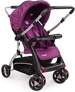 Froggy Buggy RANGER S4-2 Kinderwagen Kinderbuggy umklappbarer Schiebegriff Ein-Knopf Falttechnik Gepolsterter 5-Punkt Sicherheitsgurt MULBERRY