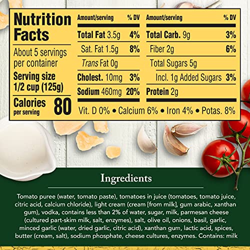 Classico Vodka Pasta Sauce (24 oz Jar) (Pack of 2) Pricepulse