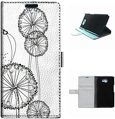 Priv 5.4 case,SoloShow(R)Deluxe High Quality PU Leather Wallet Card Flip Stand Case for Blackberry Priv 5.4 inch. (Dandelion)