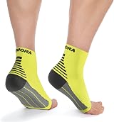 Rymora Foot Compression Socks Sleeves Neon Yellow Extra Large 29-33cm