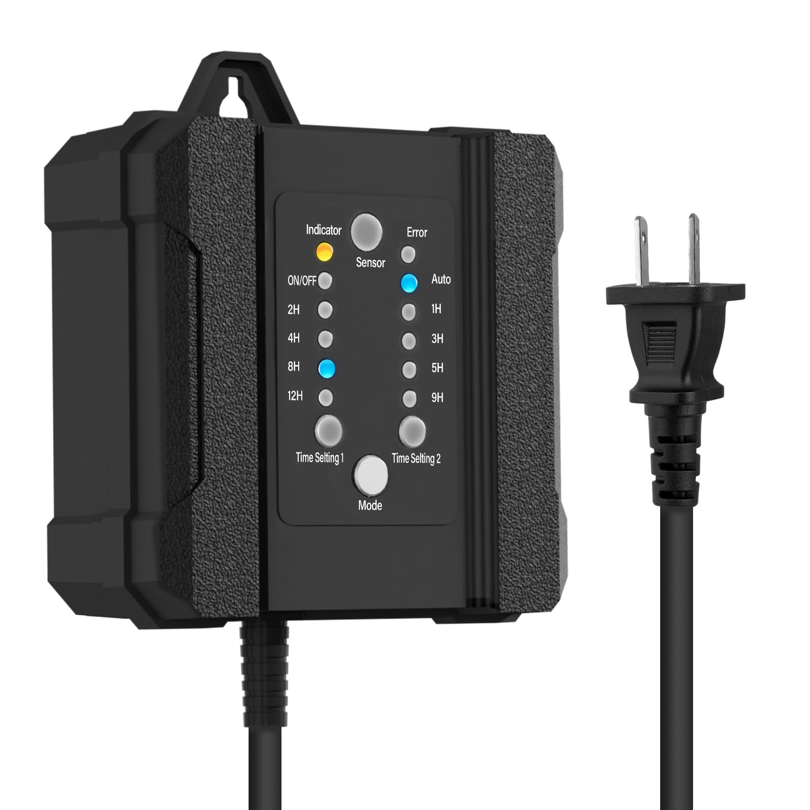 Photo 1 of 100W Outdoor Low Voltage Transformer, Outdoor Landscape Lighting Transformer with Timer and Photocell Sensor, 120V AC to 12V DC, Weatherproof, for Deck Lights, Spotlight, Pathway Light