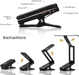 CAHAYA Rechargeable LED Music Stand Light w Clip 10 LEDs 2 Brightness Modes view 5
