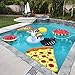 U.S. Pool Supply Giant 4 Foot Inflatable Pearl White Glamour Swan Pool Ring Tube Float - Fun Kids Swim Party Toy - Summer Lounge Raft