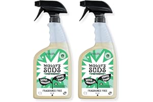 Molly's Suds Stain Remover Spray | Gentle Yet Powerful, Great for Baby & Pet Stains | Clean, Simple Ingredients (Fragrance Free) (16 Fl Oz (Pack of 2))