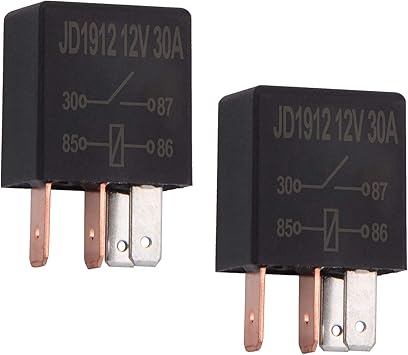 Ehdis 2 Stuck Car Relais 12v 30a 4 Pin Auto Relais Fur Car Truck Motor Spst Multi Purpose Relay Set Amazon De Auto
