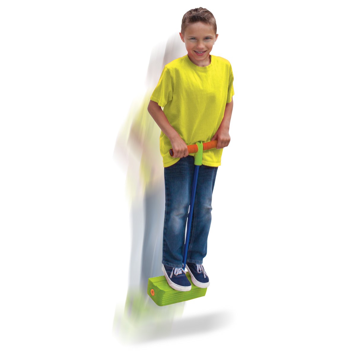 Jumparoo Deluxe Bungee Boing Foam Bouncing Toy - The Squeakiest, Easiest Pogo Stick Ever! for Kids 3 Years & Up, Pogo Stick
