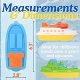 Toyland Colourful Toy Boats Pack of 4 Water Toys for Bath Pool 16x6.5x7 cm view 8
