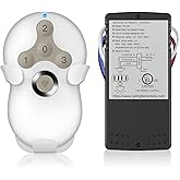 Universal Ceiling Fan Remote Control Kit, 3-Speed Control Fans with Dimmer | Compatible with Hunter Harbor Breeze Hampton Bay, Remote Works with Hunter 99122 99123 99600