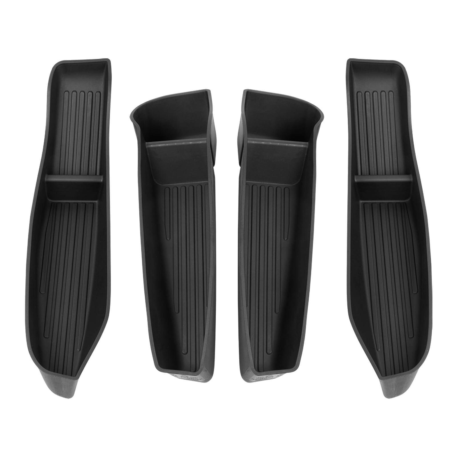 Photo 1 of Shademax Set of 4 Car Door Organizer Tray for Tesla Model Y Juniper 2026 2025 Front& Rear Door Side Storage Box for New Model Y Juniper Accessories 2026 Slot Pockets Organizer Insert TPE Material
