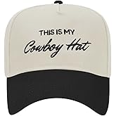 Trucker Hats for Men Women Vintage Two Tone Country Cowboy Hat Retro Western Snapback Cap