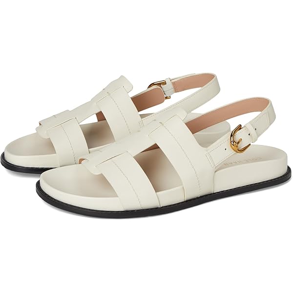 Cole Haan Women's Marlee Fisherman Footbed Sandals, Ivory