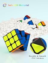 ROXENDA Speed Cube Set 2x2 3x3 Original Fast Cube with Instructions view 7