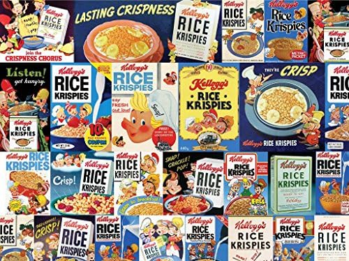 Kellogg’s Vintage Snap Crackle &amp; Pop 1000 Piece Jigsaw Adult Puzzle - By Karmin International.