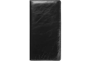 IKEPOD Leather Checkbook Cover for Men Women RFID Blocking by GNEGNI