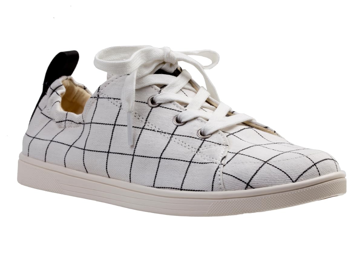 Photo 1 of Spenco Women's Windowpane Sneaker, White, 8