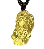 Feng Shui Citrine Yellow Crystal Pi Yao Xiu Xie
