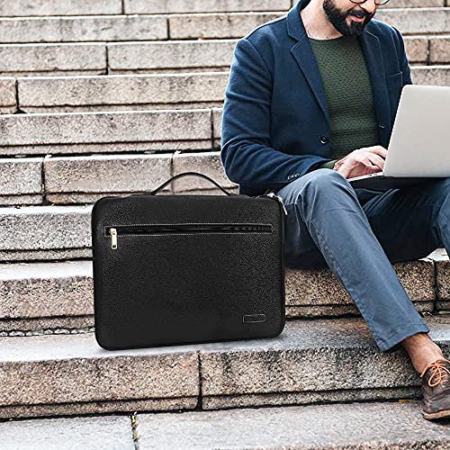 FYY 1213.5" [Premium Leather] Laptop Sleeve Case Cover Bag for MacBook