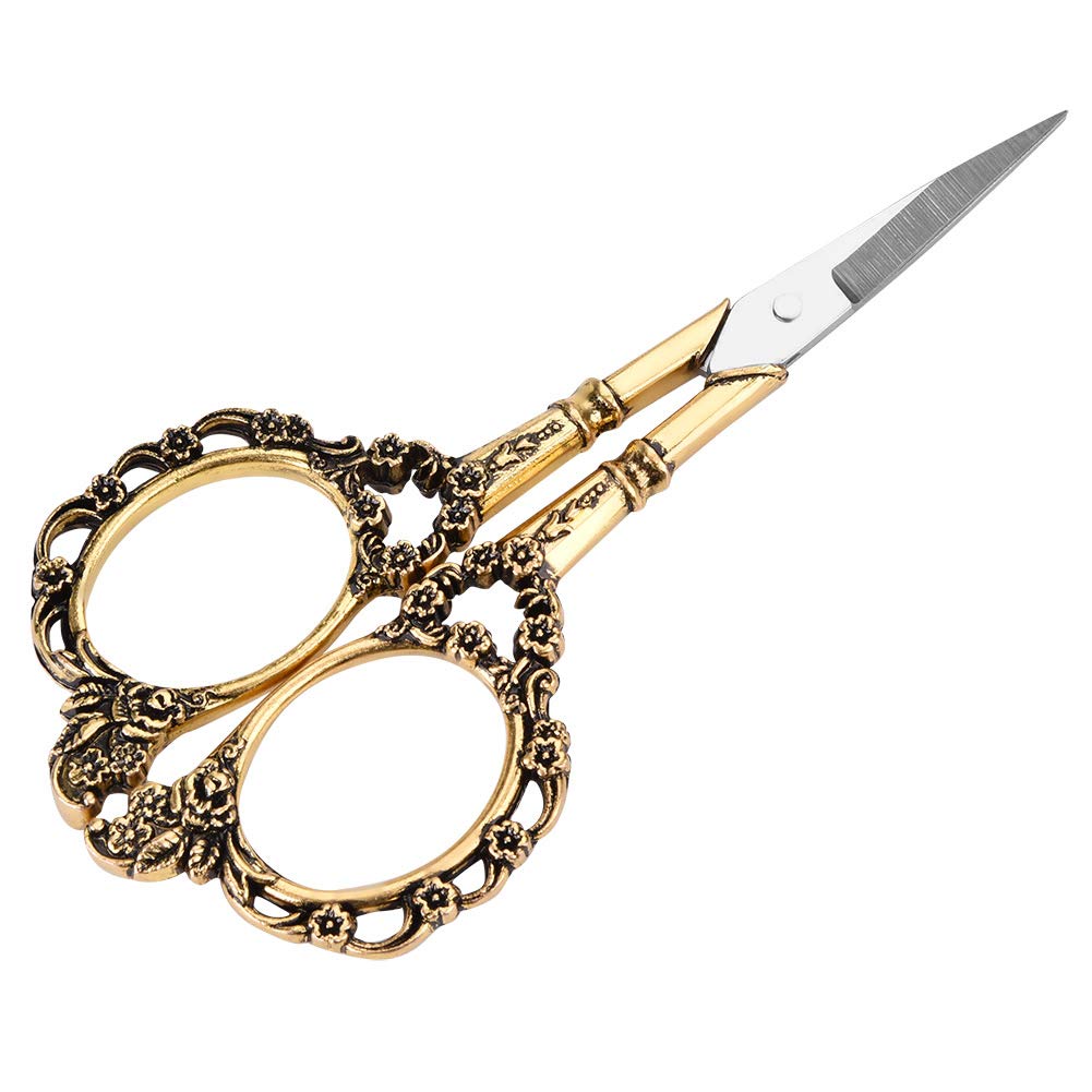 Antique Vintage Style Scissor Cutting Embroidery Flower Pattern Scissors Sewing Tool Tailor Scissors Household DIY Sewing Accessories (#3)
