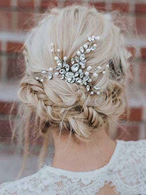 Buy Silver Barogirl Bride Hair Comb Bridal Rhinestones Headpiece