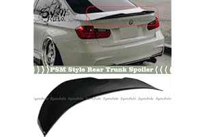 Syon Auto FITS 2012-2018 BMW F30 And 15-18 F80 M3 GLOSSY BLACK PSM DUCKBILL TRUNK SPOILER WING