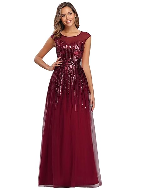 vestito lungo rosa con brillantini