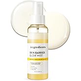 ONGREDIENTS Skin Barrier Glow Mist, Dual-Layer Facial Mist, 98% Pure Glutathione, Multi-Peptide, Centella, Ultra-Fine Spray, Cooling, Dry and Sensitive Skin, Korean Skin Care, 3.38 fl. oz. / 100ml